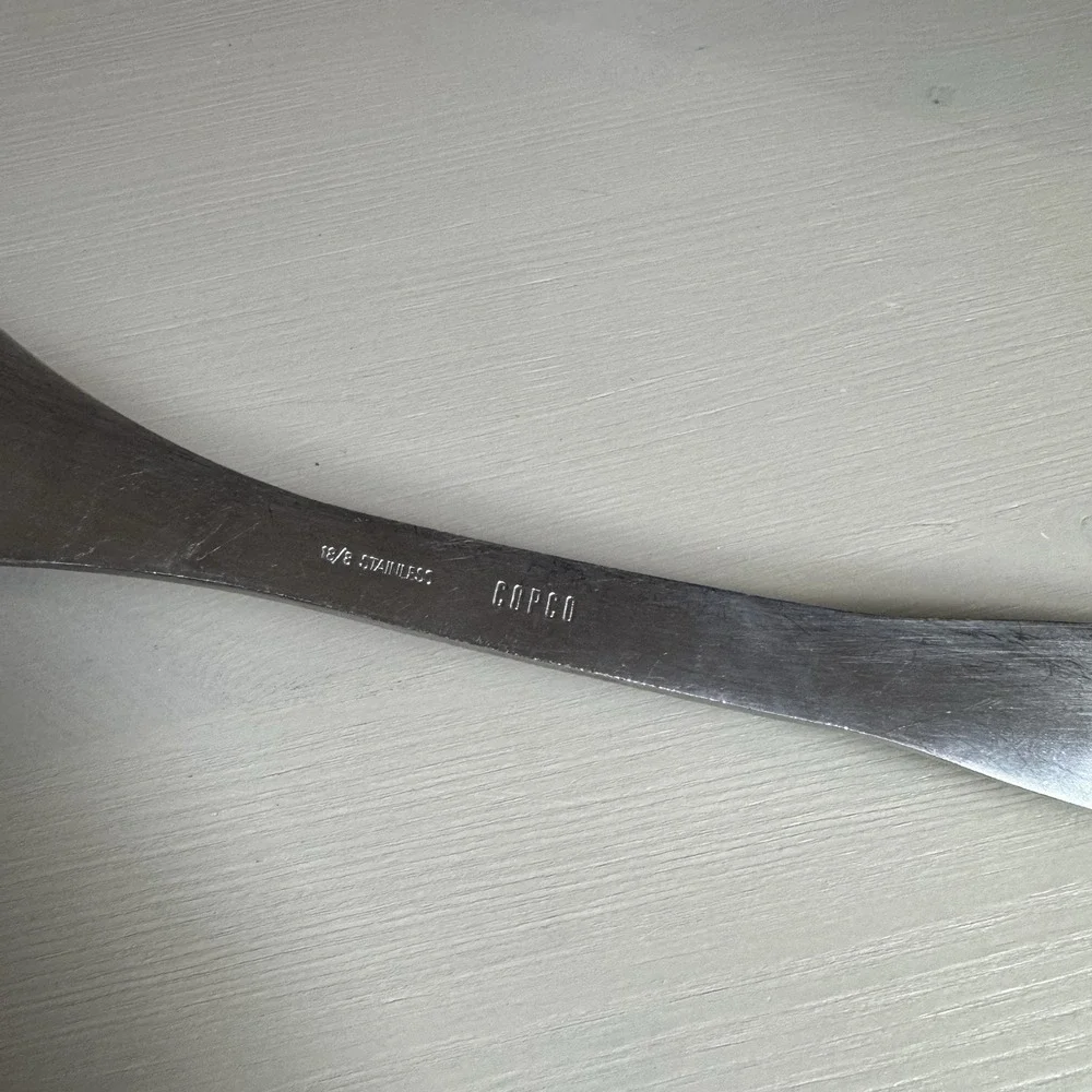 Vintage Copco Stainless Steel Kitchen Straining Spatula Odd Shape